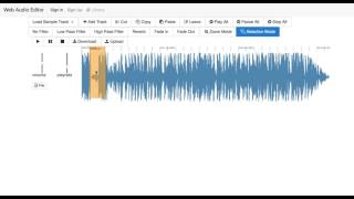 Web Audio Editor Demo
