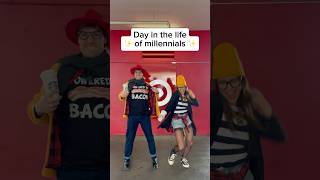 Day in the life of a millennial #shorts