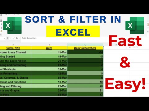 How to Sort and Filter Data in Excel - Excel Sorting & Filtering Made Easy