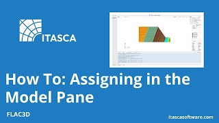 How To: Assign Groups in the Model Pane | FLAC3D