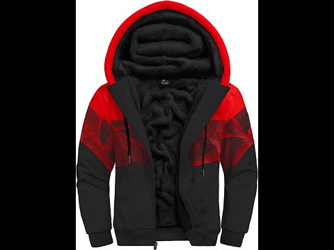#hoodies  for Men Zip Up Heavyweight Sweatshirt - Full Zip Sherpa Lined #jacket #discount #winter