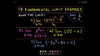 ❖ Lots of Limit Examples, Part 2 ❖