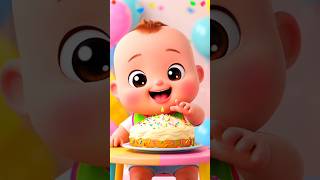 Cute Baby Eating Birthday Cake ASMR 🎂 Adorable Baby Mukbang | Satisfying Eating Sounds #asmr #shorts