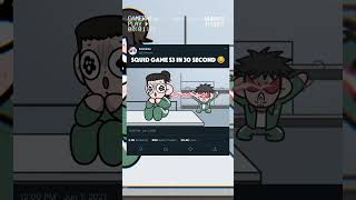 SQUID GAME IN 30 SECOND 😂 #squidgame #squidgameseason3 #squidgameanimation