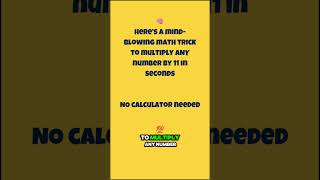 Try this mind blowing math trick!! 🔑 #mathchallange #maths #cool