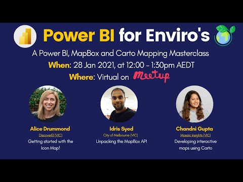 #4 Power BI and Data Analytics for Enviros Meetup - A Mapping Masterclass
