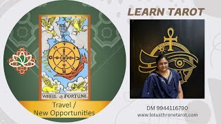 No. 10 - Wheel of Fortune - Major Arcana - Learn Tarot - DM 9944116790