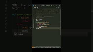 Search Insert Position in Sorted List - Python Coding Interview Questions #shorts #python