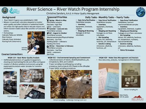 Red Rocks Internship with River Watch