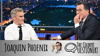 Joaquin Phoenix Takes The Colbert Questionert