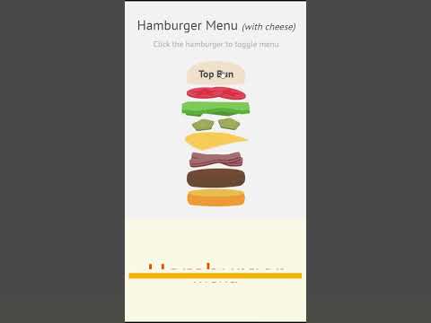 Hamburger Menu using HTML | SCSS | JS #shorts #animation