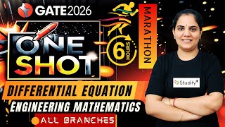 🎯Complete Differential Equation-Marathon Engineering Maths GATE 2026 | All Branches | Priyanka Ma’am