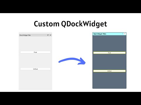 ★PyQt Style Sheets ★ QDockWidget