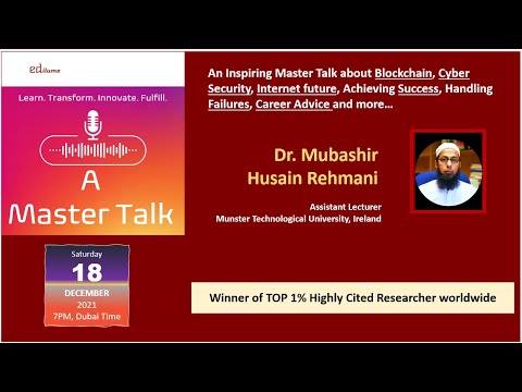Edilume Master Talk With Dr. Mubashir (Top 1% of highly cited researcher worldwide)