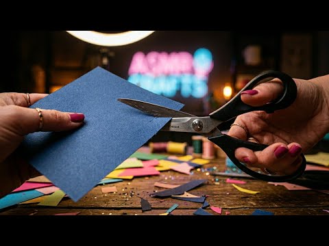 🔴 Live Paper Cutting ASMR ✂️ Colorful Craft Cutting Satisfying Stream