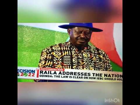 Raila Odinga rejects final IEBC results says figures are null and void