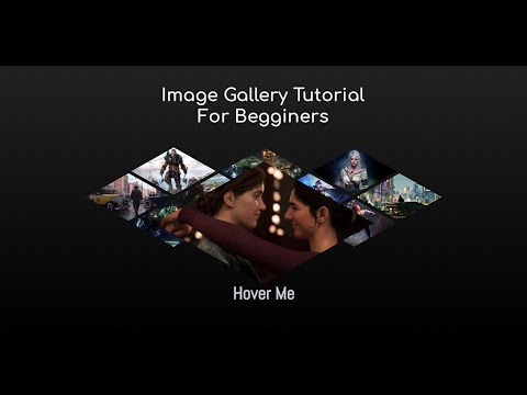 Rhombus Image Gallery For Beginners Using HTML & CSS