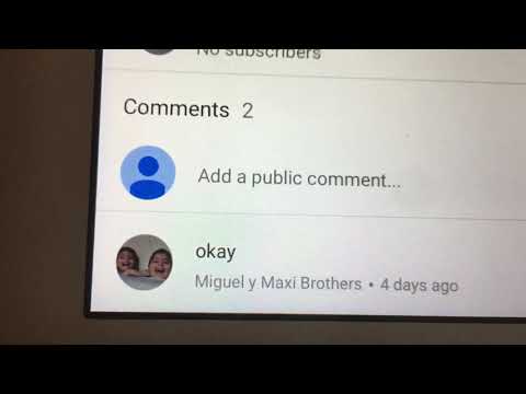 My first comment