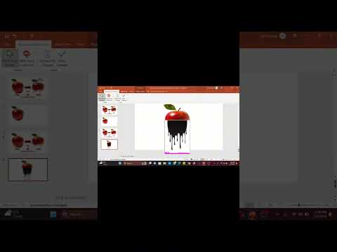 Dripping effect in PowerPoint | Easy away #powerpoint #tutorial #design