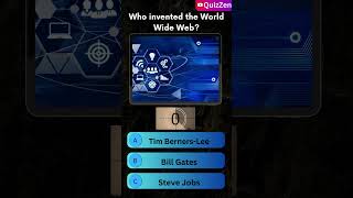 💻 Who Invented the World Wide Web? | Tech Quiz | QuizZen #quiz #techquiz #gkquiz #dailyquiz #quizzen