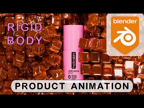 Blender Product Animation tutorial | Rigid body animation #blender  #3danimation #blendertutorial
