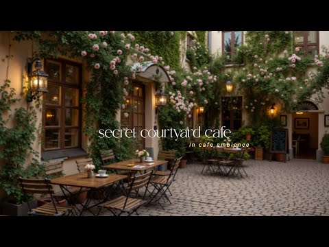 Secret Courtyard Cafe | Jazz Music to Soothe Stress & Unwind