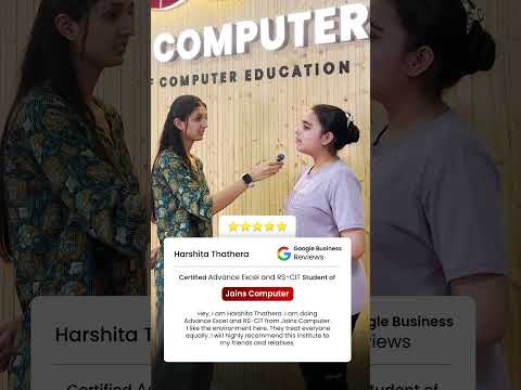 Advanced Excel Course Review 2025 | Best Computer Coaching in Jaipur  #education #trending #viral