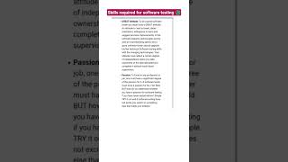 #📚Software testing # skills required to become a software Tester📚🔑