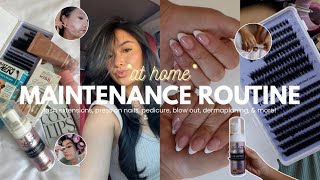 HOW TO DO AN AT HOME MAINTENANCE ROUTINE | be a baddie on a budget