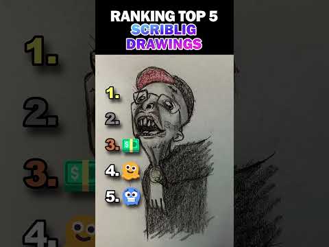 Ranking Top 5 Scriblig Drawings! #comedy  #funny #crazy #memes #drawing