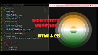 Ripple Effect Animation || HTML & CSS