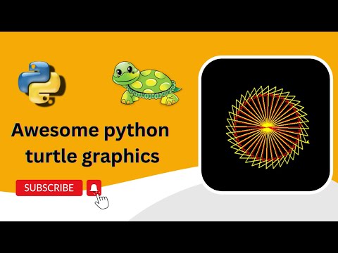 Python turtle graphics tutorial | Flower Design | Turtle graphics