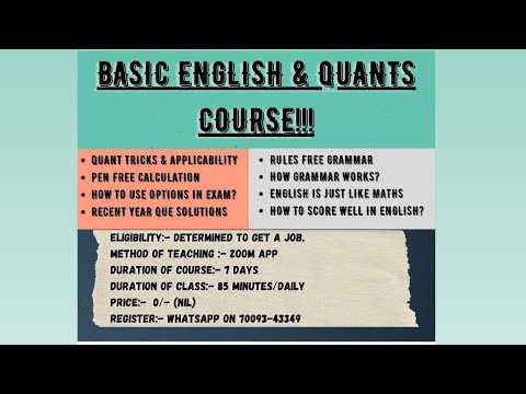 FREE ENGLISH BASIC COURSE || ENGLISH LEC -03 || HIMANSHU SINGLA || LIVE ZOOM CLASS
