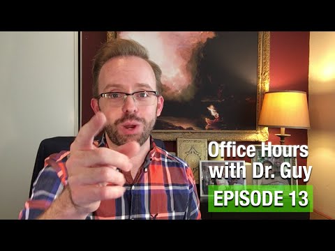 Office Hours with Dr. Guy - Episode 13: Assumptions, Cant Get a Chair, Lit Review Stuff