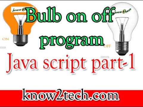 java script programs || java script bulb on and off ||