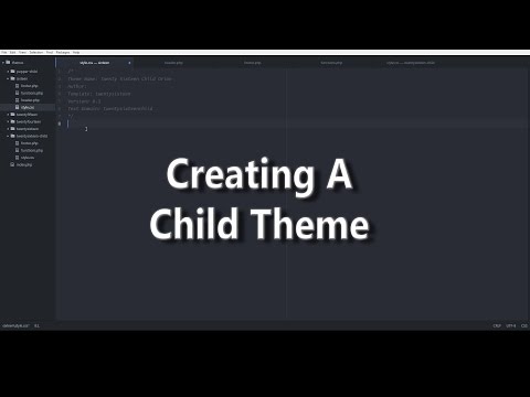 WordPress Creating A Child Theme