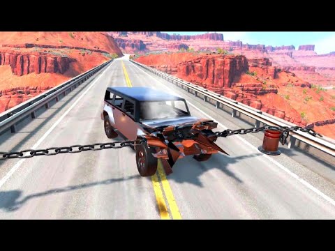 Cars vs Chain – BeamNG.Drive #3