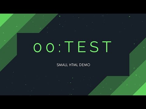 00: Test (Small HTML Demo)