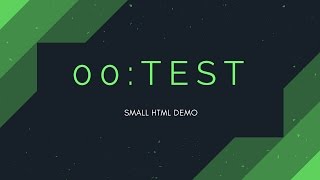 00: Test (Small HTML Demo)
