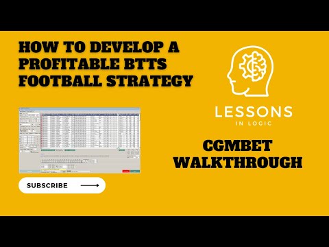 How to develop a profitable BTTS strategy with CGMBet