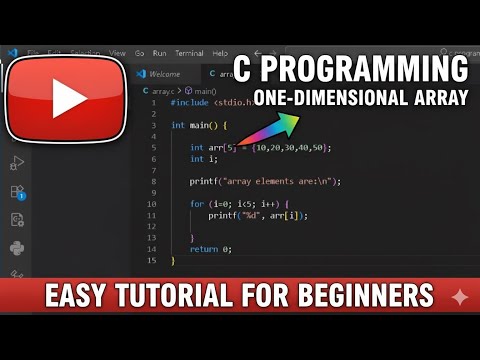 One Dimensional Array In C language | Array in C 