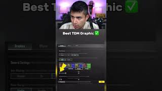 Best TDM Graphic Settings ✅ #pubgmobile #bgmi #shorts