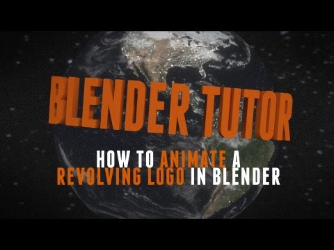 How to Animate a Revolving Logo in Blender