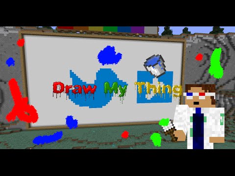 Minecraft | Draw My Thing | Minigame | BEST TWITTER DRAWING