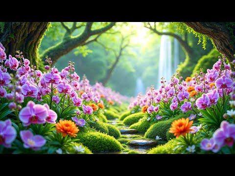 Orchid Pathway 🌸 Calming Music With Beautiful Nature Videos | Stress Relief Music | Stop Anxiety