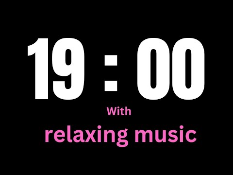 19 minute timer with music, 19 fonts and 19 colors - HW Timer 019