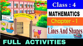 Class 4 Maths EM chapter 1 Lines and Shapes Explanation & Full Activities 