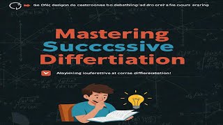 "​Mastering Successive Differentiation: Engineering Mathematics Example 1 Explained"​