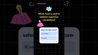🚀 React Quiz: Which hook is used to optimize expensive calculations? #react #reactjs