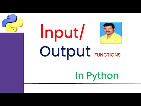Input-output functions  in python